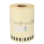 Étiquettes compatibles Brother DK-22243, 102 mm x 30,48m, permanent, blanc