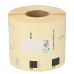 Étiquettes compatibles Brother DK-11202, 62 mm x 100 mm, 300 étiquettes par rouleau, permanent, blanc