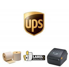 Paquets de démarrage UPS : Zebra ZD220D + 900 étiquettes 102 mm x 150 mm